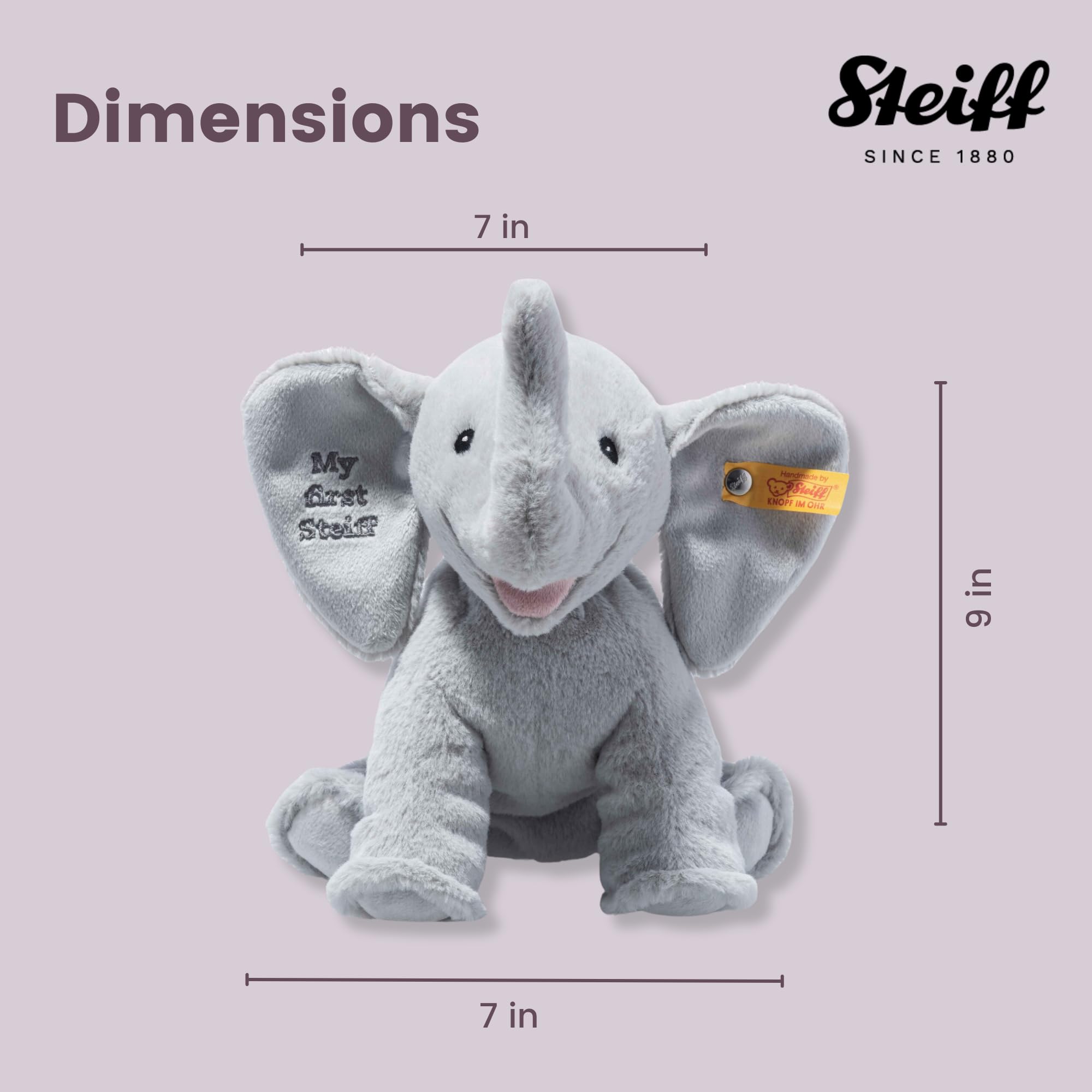 Amazon.com: Steiff Handcrafted Since 1880 Premium Plush My First